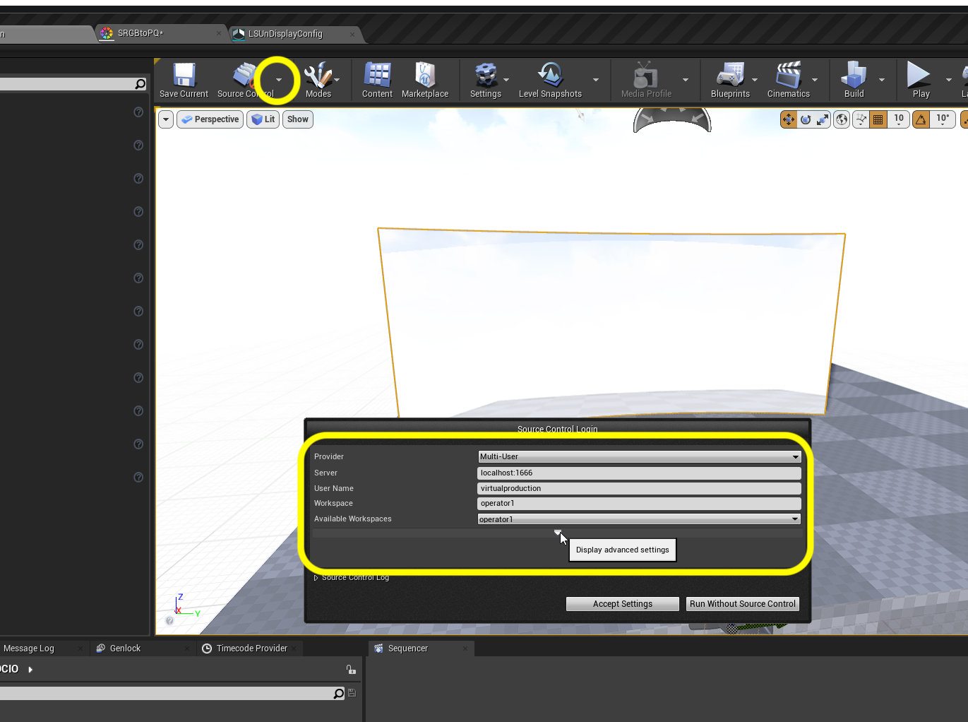 set up source control for UE5